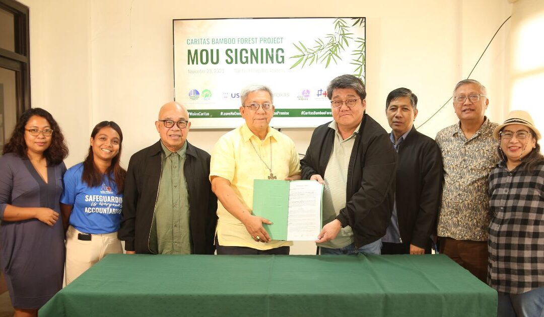 Caritas Philippines and DENR-ERDB Sign MOU for Caritas Bamboo Forest Project